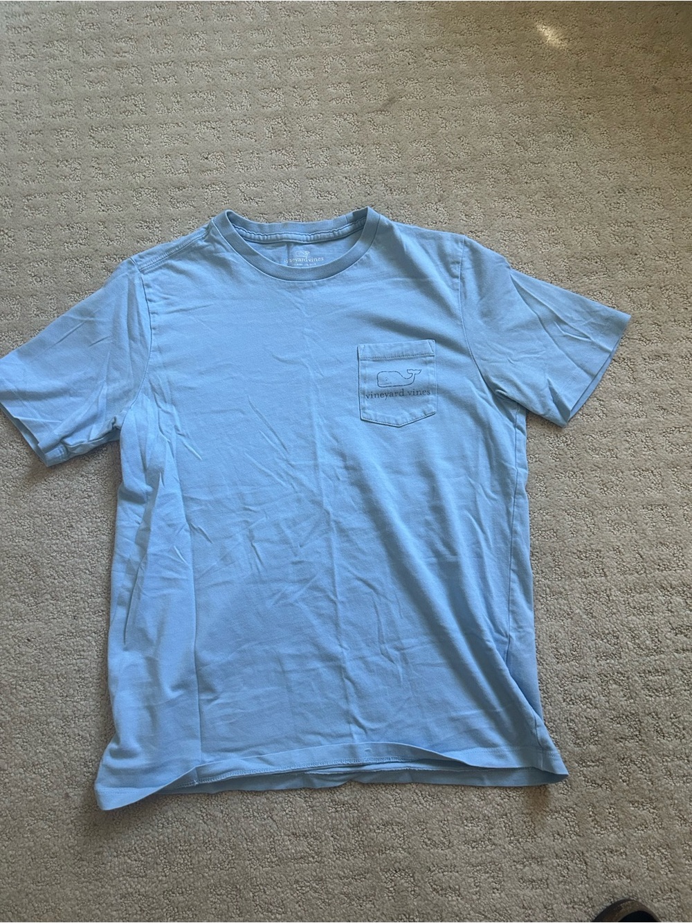 Vineyard Vines Boy’s Light Blue Pocket T-Shirt